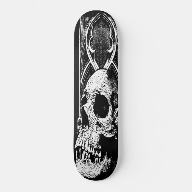 Gothic skull Skateboard deck (Framsida)