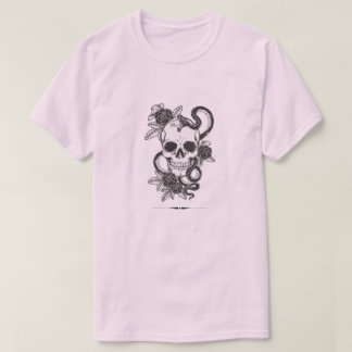Gothic Skull & Snake with Flowers Hoodie | Vintage T Shirt