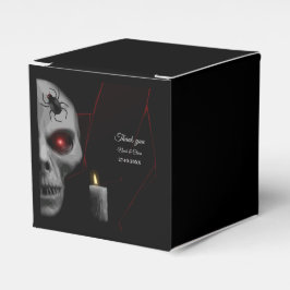 Gothic Skull Spider Candle - Mörk Moody Halloween Presentaskar