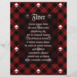 Gothic Skull Tartan Play Reklamblad