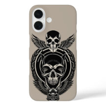 Gothic Skull-teckning med intricate-information