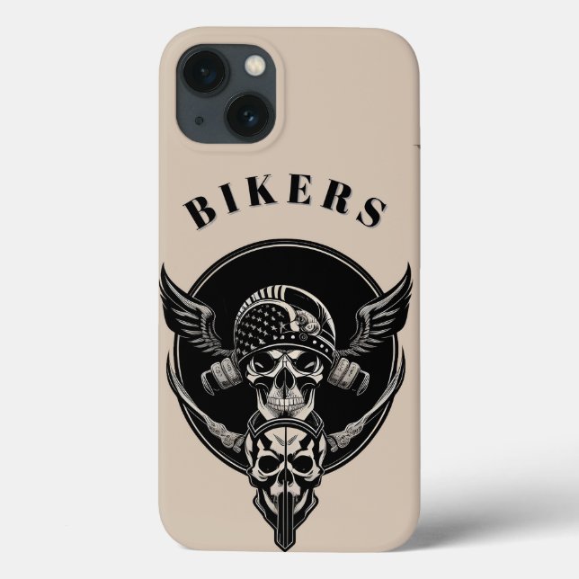 Gothic Skull-teckning med intricate-information (Baksida)