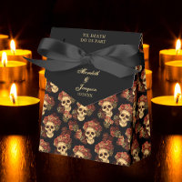 Gothic Skull till döden Do US Part Black Bröllop