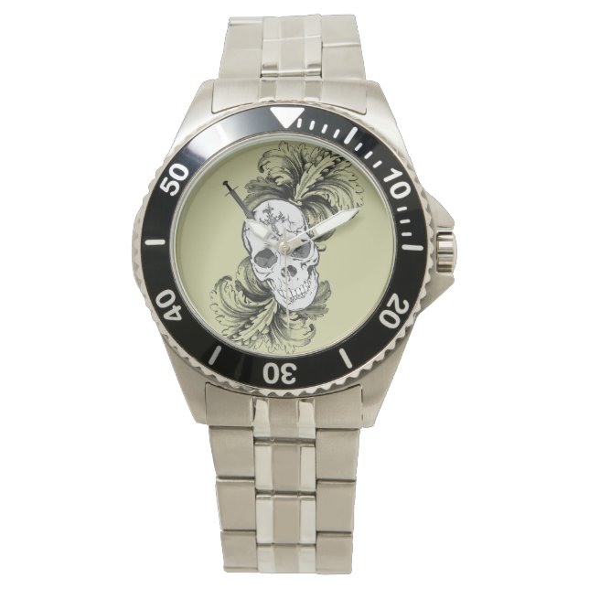 Gothic Skull Watch Armbandsur (Framsida)