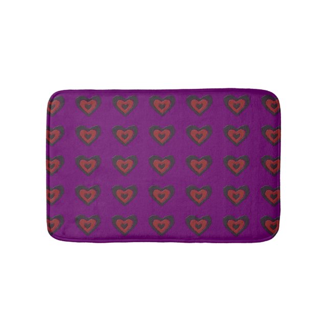 Gothic Smälter Kärlek Heart Bath Mat Badrumsmatta (Framsidan)