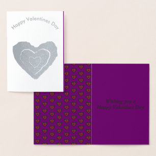 Gothic Smälter Kärlek Heart Foil Card Folierat Kort