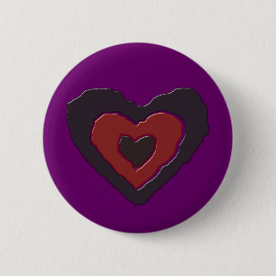 Gothic Smälter Kärlek Heart-knapp Knapp