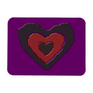 Gothic Smälter Kärlek Heart Magnet