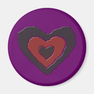 Gothic Smälter Kärlek Heart Magnet