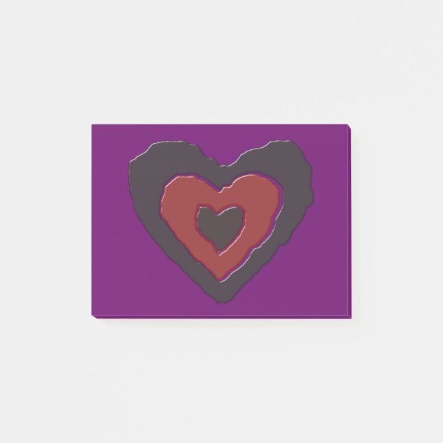 Gothic Smälter Kärlek Heart Post noterar Pad Post-it Block (Framsida)
