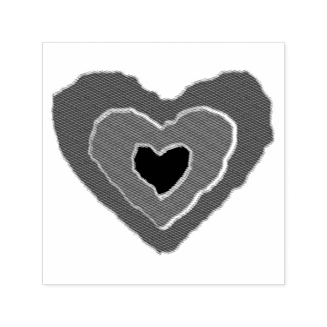 Gothic Smälter Kärlek Heart Self Inking Frimärke Självfärgande Stämpel (Design)