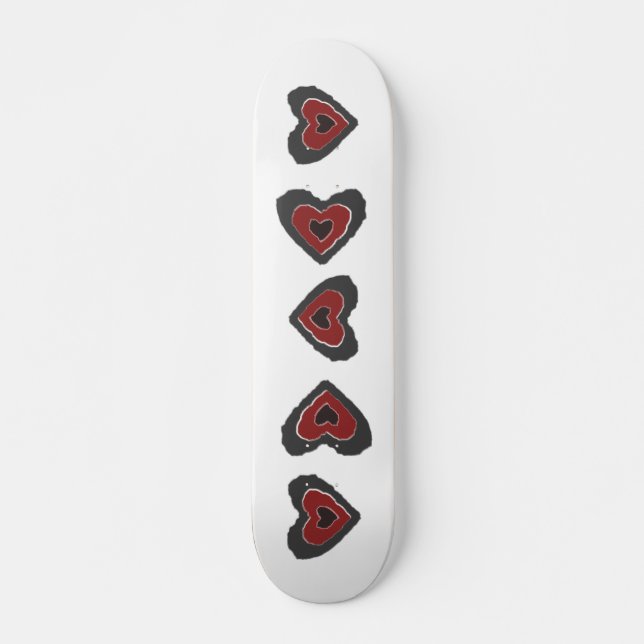 Gothic Smälter Kärlek Heart Skateboard (Framsida)