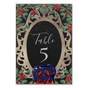 Gothic Snö White Fairy Tale Temaparty Bordsnummer