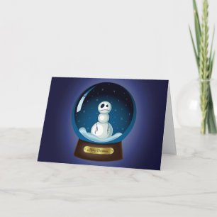 Gothic Snögubbe Snö Globe Helgkort