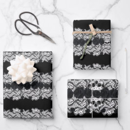 Gothic snöre, döskallar och ro, 3 design