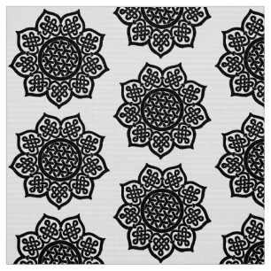 GOTHIC SOL Black White Celtic Knots Tyg