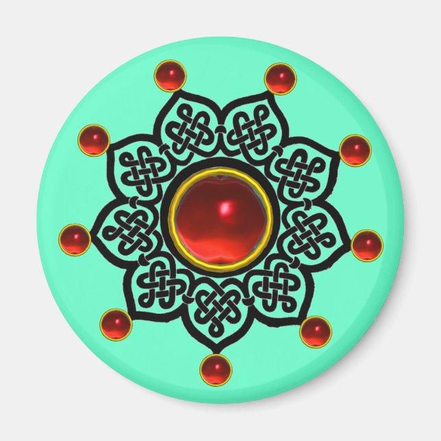 GOTHIC SOL Red Ruby Gem Magnet (Framsidan)