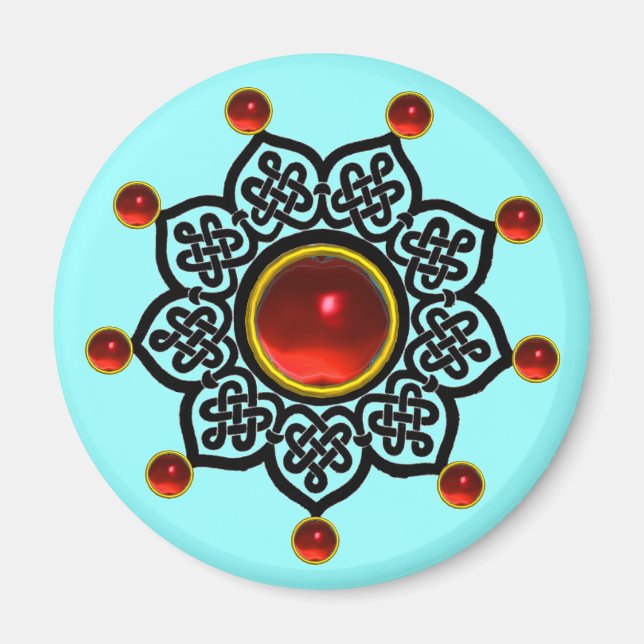 GOTHIC SOL Red Ruby Gem Magnet (Framsidan)