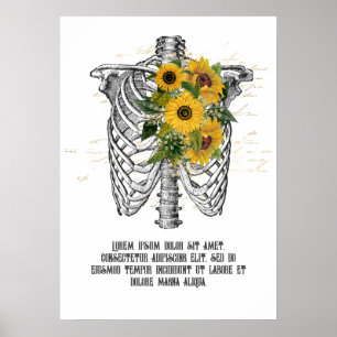 Gothic Solros Skeleton Poster