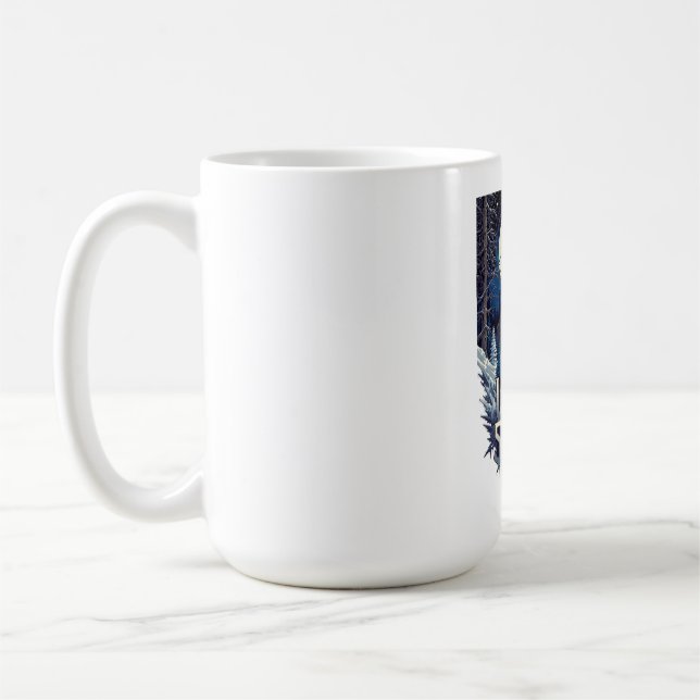 Gothic Solstice T-Shirt, Premium Mörk Akademi Kaffemugg (Vänster)