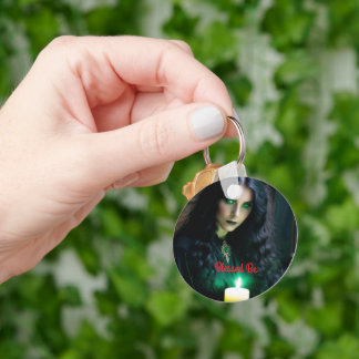 Gothic Söt Witch, Mörk Tema Nyckelring
