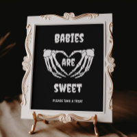 Gothic Spädbarn är Sweet Halloween Baby Shower Sig