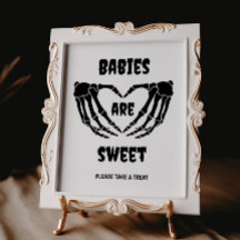 Gothic Spädbarn är Sweet Halloween Baby Shower Sig