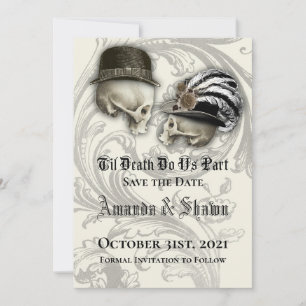 Gothic Spara datumet Bröllop
