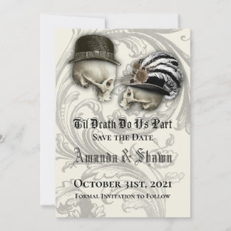 Gothic Spara datumet Bröllop