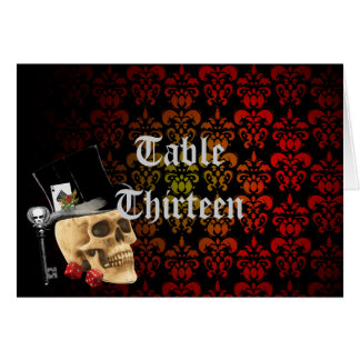 Gothic spelare-bordsnummer OBS kort