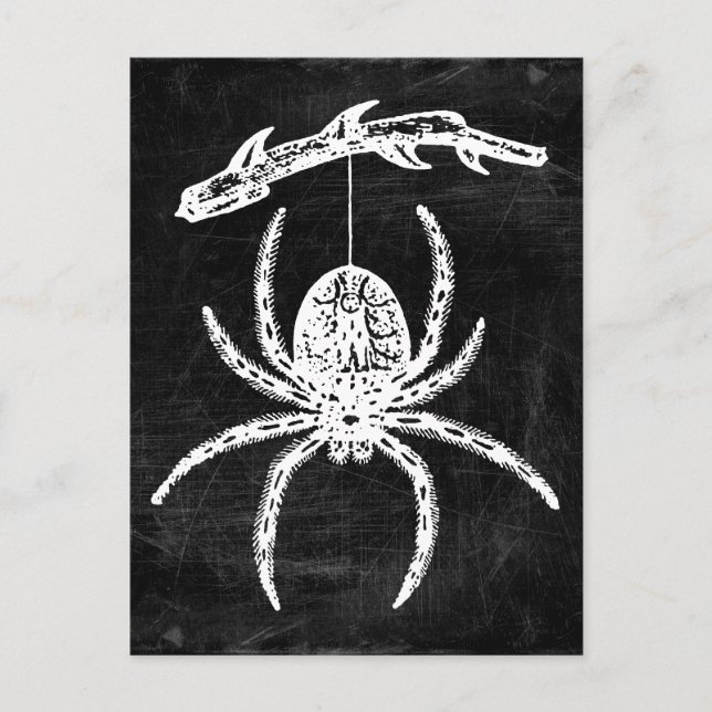 Gothic Spider Hanging from Gren vycard Vykort (Framsida)