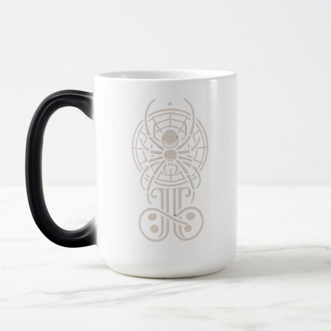 Gothic Spider Monogram Magisk Mugg (Vänster)