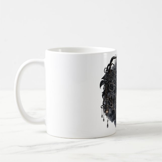 Gothic spindelnät Halloween-mugg 🎃  Kaffemugg (Vänster)