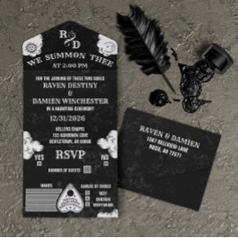 Gothic Spirit Board Fall Halloween, Witchy Bröllop