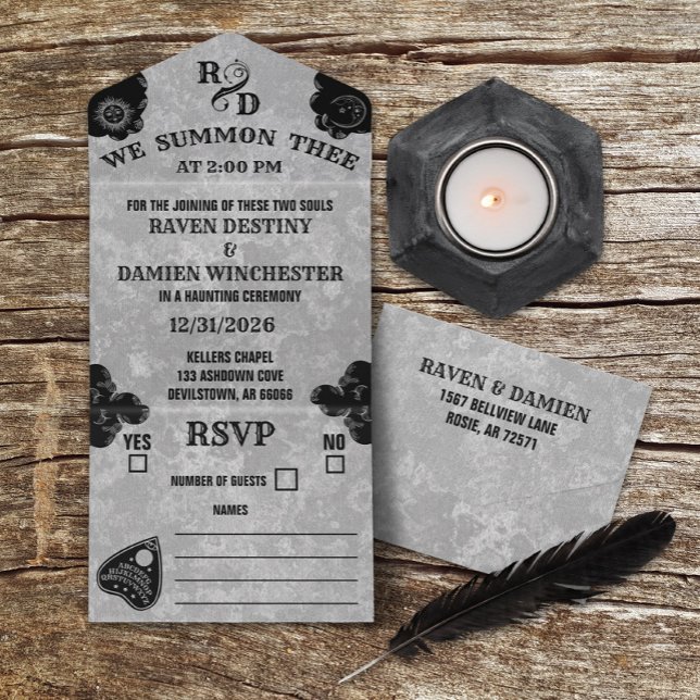 Gothic Spirit Board, Witchy Fall Halloween Wedding (Skapare uppladdad)