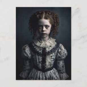 Gothic Spooky Child Vykort