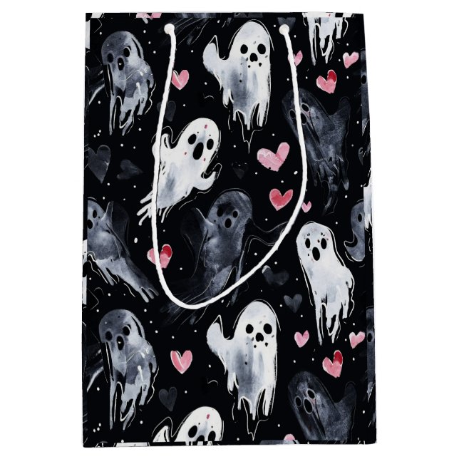 Gothic Spooky Valentine Spöken med hjärtan (Framsidan)