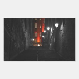 Gothic Staircase Rektangulärt Klistermärke