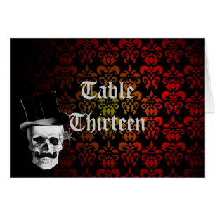 Gothic steampunk-bordsnummer OBS kort