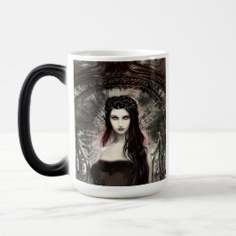 Gothic Steampunk Fallen Angel AI Art Magisk Mugg