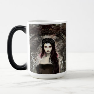 Gothic Steampunk Fallen Angel AI Art Magisk Mugg