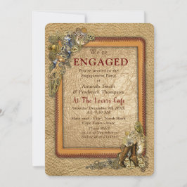 Gothic - Steampunk Förlovningsfest Inbjudningar