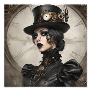 Gothic Steampunk Fototryck