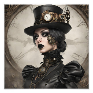 Gothic Steampunk Fototryck