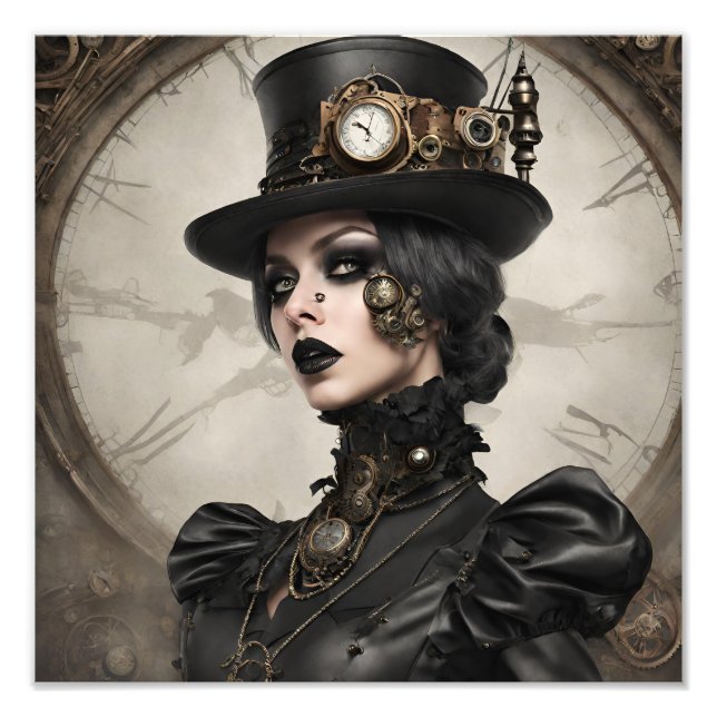 Gothic Steampunk Fototryck (Framsidan)