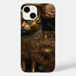 Gothic Steampunk Guld Cat