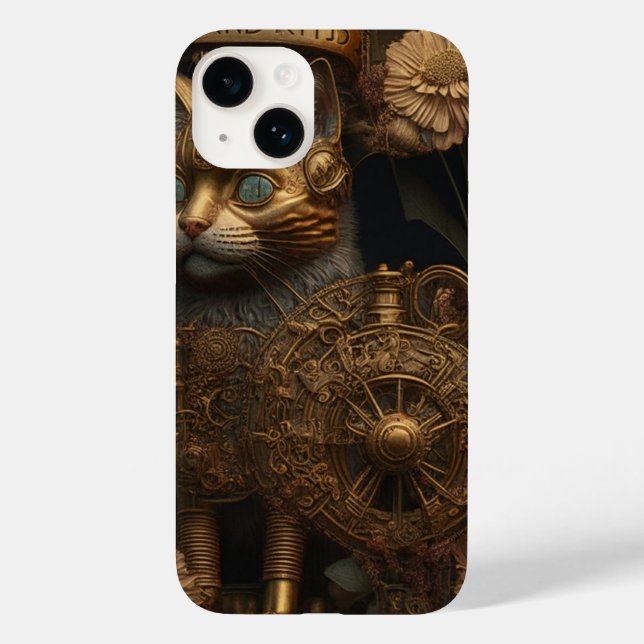 Gothic Steampunk Guld Cat (Baksida)