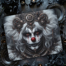 Gothic Steampunk Ondskefull Clown Musmatta