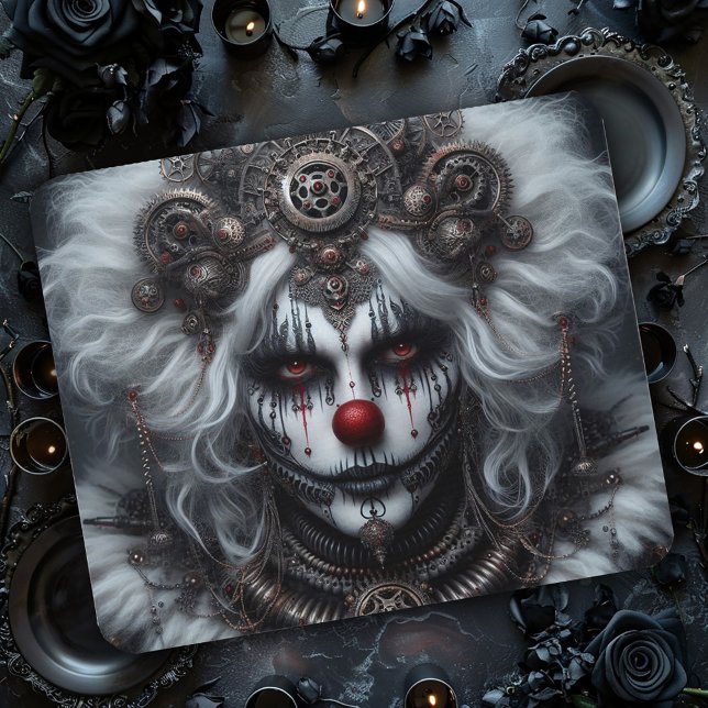 Gothic Steampunk Ondskefull Clown Musmatta (Skapare uppladdad)