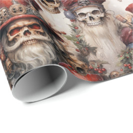 Gothic Steampunk Santa Döskallars jul Presentpapper